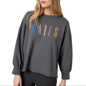 NWOT Rails Reeves Vintage Black Rails Sweatshirt